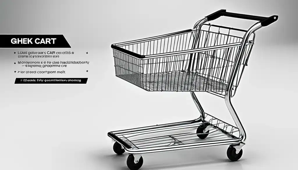 تصميم عربات سوبرماركت معدنية