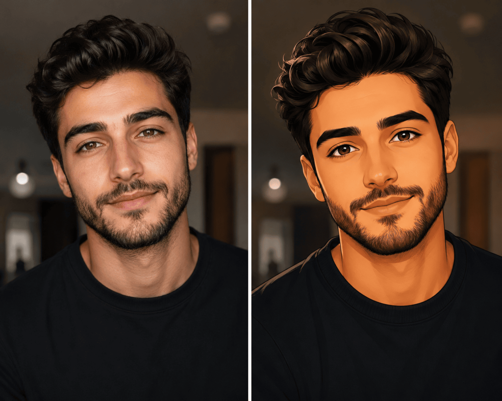 تحويل الصورة الشخصية إلى كرتونية بالذكاء الاصطناعي